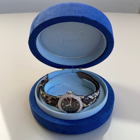 Vintage Blancpain Villeret Black Dial Diamond Watch - Picture 4 of 16